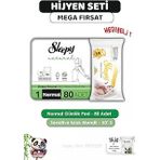 Sleepy Hassas Hijyenik Günlük Ped Normal 80 Adet, Sensitive 50'Li Islak Mendil Rosie