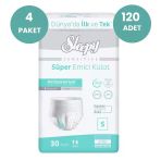 Sleepy Hasta Bezi Yetişkin Emici Külot S - Küçük - Small 120 Adet (4Pkx30)
