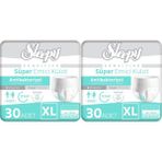 Sleepy Hasta Bezi Yetişkin Emici Külot Xl - Ekstra Büyük - Extra Large 60 Adet (2pk*30) - Beyaz