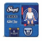 Sleepy Jeans No:6 XLarge 80 Adet Külot Bebek Bezi