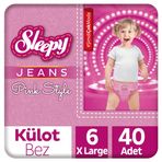 Sleepy Jeans Pink Style No:6 XLarge 40 Adet Külot Bebek Bezi