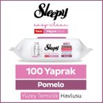 Sleepy Meyve Serisi Pomelo Yüzey Temizlik Havlusu Mendili 100 Yaprak Ferah Koku - YÜZEY TEMİZLEME HAVLUSU Pomelo 100 Yaprak