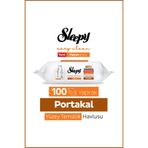 Sleepy Meyve Serisi Yüzey Temizlik Havlusu Mendili Portakal 100 Yaprak