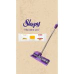 Sleepy Mop Arap Sabunu Katkılı 50 Yaprak ve Mandallı Mop Seti - Beyaz