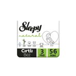 Sleepy Natural 2 Li Jumbo Bebek Bezi 3 Numara 56 Adet 4-9 Kg