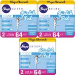 Sleepy Natural 3x64 Adet Uzun Günlük Ped