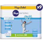 Sleepy Natural 80 Adet Günlük Ped Normal 9X80 Nefes Alabilen Yüzey ile Gün Boyu Konfor Sunar