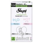 Sleepy Natural Double Soft No:1 Yenidoğan 40 Adet Bebek Bezi