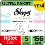 Sleepy Natural Double Soft No:5 Junior 156 Adet Külot Bebek Bezi