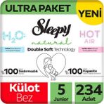 Sleepy Natural Double Soft No:5 Junior 234 Adet Külot Bebek Bezi