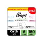 Sleepy Natural Double Soft No:6 XLarge 160 Adet Bebek Bezi