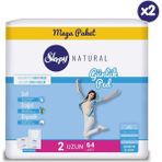 Sleepy Natural Günlük Ped Uzun 64 Adet Organik ve Doğal İçeriklerle Gün Boyu Konfor