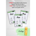 Sleepy Natural Hijyenik Ped Gece 18 Adet X 3 Ve Hediye Elidor İpeksi Yumuşaklık 400 Ml