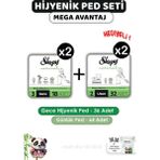 Sleepy Natural Hijyenik Ped Gece 36 Adet Günlük Ped Uzun 64 Adet ve Rosıe - 1