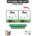 Sleepy Natural Hijyenik Ped Normal 48 Adet Günlük Normal 80 Adet ve ROSIE
