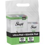 Sleepy Natural Hijyenik Ped Uzun 20'li Günlük Ped Uzun 32'li - 1