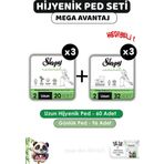Sleepy Natural Hijyenik Ped Uzun 60 Adet Günlük Ped Uzun 96 Adet ve ROSIE