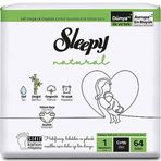 Sleepy Natural No:1 Yenidoğan 64 Adet Bebek Bezi