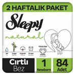 Sleepy Natural No:1 Yenidoğan 84 Adet Bebek Bezi