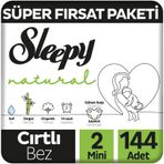 Sleepy Natural No:2 Mini 144 Adet Bebek Bezi