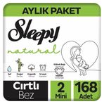 Sleepy Natural No:2 Mini 168 Adet Bebek Bezi