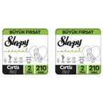 Sleepy Natural No:2 Mini 420 Adet Bebek Bezi