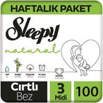 Sleepy Natural No:3 Midi 100 Adet Bebek Bezi