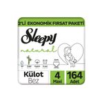 Sleepy Natural No:4 Maxi 164 Adet Külot Bebek Bezi