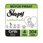 Sleepy Natural No:4 Maxi 304 Adet Bebek Bezi