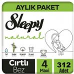 Sleepy Natural No:4 Maxi 312 Adet Bebek Bezi