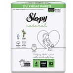 Sleepy Natural No:4 Maxi 82 Adet Külot Bebek Bezi