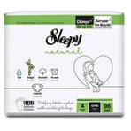 Sleepy Natural No:4 Maxi 96 Adet Külot Bebek Bezi