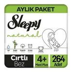 Sleepy Natural No:4+ Maxi Plus 264 Adet Bebek Bezi