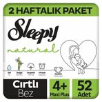 Sleepy Natural No:4+ Maxi Plus 52 Adet Bebek Bezi