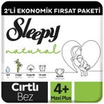 Sleepy Natural No:4+ Maxi Plus 66 Adet Bebek Bezi