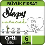 Sleepy Natural No:6 XLarge 160 Adet Bebek Bezi