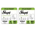 Sleepy Natural No:6 XLarge 160 Adet Külot Bebek Bezi