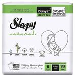 Sleepy Natural No:6 XLarge 192 Adet Bebek Bezi