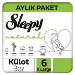 Sleepy Natural No:6 XLarge Külot Bebek Bezi