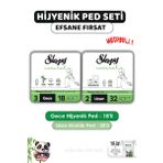 Sleepy Natural Ped Gece 18 Li + Günlük Uzun 32 Li ve ROSIE
