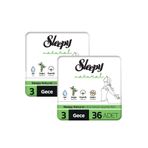 Sleepy Natural Ultra Hassas Gece 72 Adet Hijyenik Ped