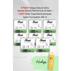 Sleepy Natural Ultra Hassas Günlük Ped Normal 40 Adet X 8 ve Hediye Elidor 400 ml