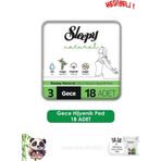 Sleepy Natural Ultra Hassas Hijyenik Ped Gece 18 Adet Ped ve ROSIE