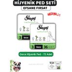 Sleepy Natural Ultra Hassas Hijyenik Ped Gece 72 Adet Ped ve Rosıe - 1