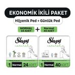 Sleepy Natural Ultra Hassas Hijyenik Ped Normal 24'lü + Günlük Ped Normal 40'lı