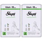 Sleepy Natural Ultra Hassas Hijyenik Ped Uzun 18 Adet (2 paketi)