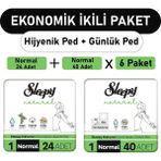 Sleepy Natural Ultra Normal 24 Adet Ped ve Uzun 6x40 Adet Günlük Ped