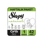Sleepy Natural Yenidoğan 1 Numara Haftalık Ekonomik Bebek Bezi Sleepy Bebek Bezi