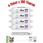 Sleepy Orkide Bahçesi Yüzey Temizlik Havlusu 100' lü X 4 ve Rosie Pamuk