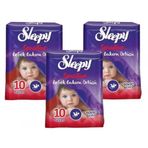 Sleepy Pepee 3x10 Adet Bebek Bakım Örtüsü